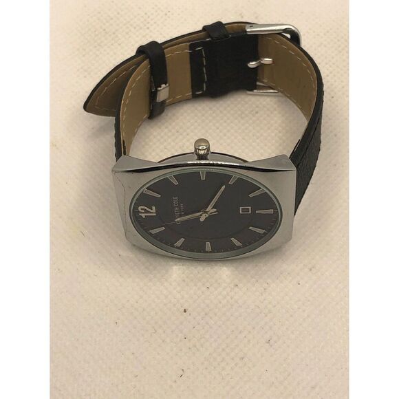 Kenneth Cole KC50491002 Womens Black Leather Analog Dial Quartz Wrist Watch KS68 - Picture 7 of 9